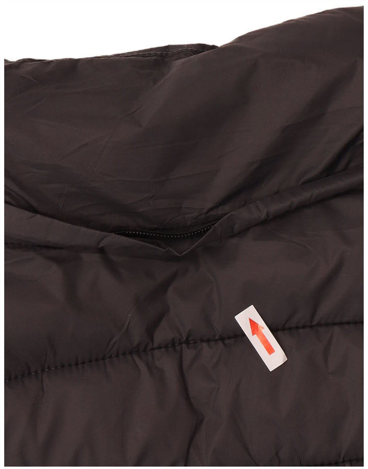 Jaqueta acolchoada feminina Superdry UK 16 grande nylon cinza