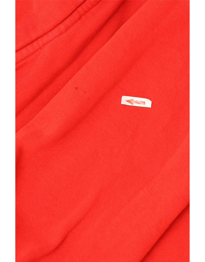 NIKE Mens Hoodie Jumper Médio Algodão Vermelho