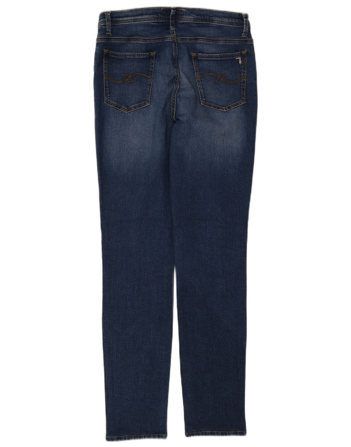 Trussardi Jeans Slim Feminino W30 L30 Azul Algodão