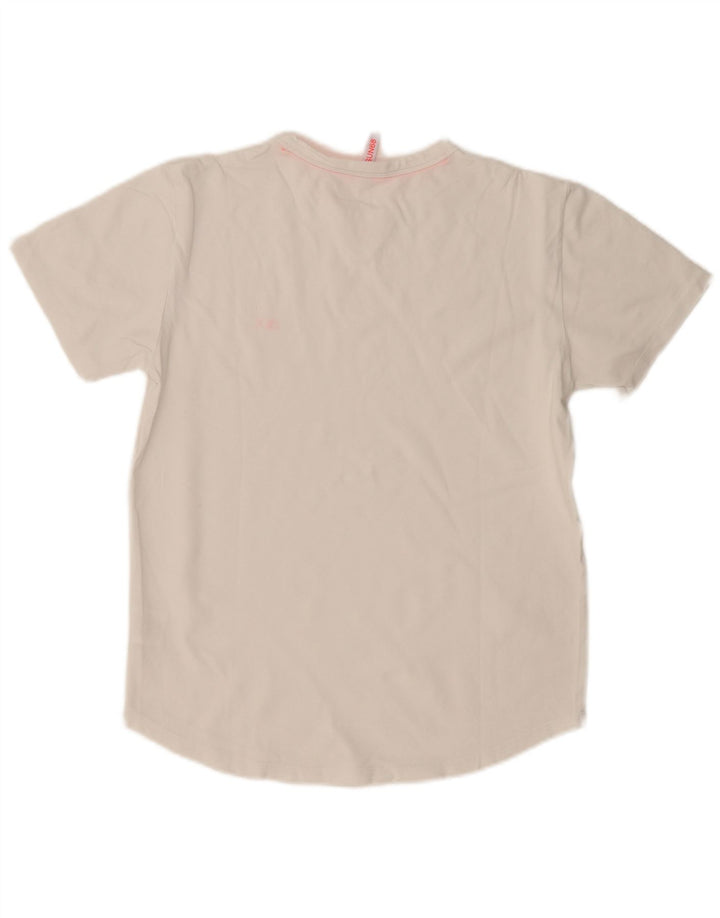 Camiseta masculina SUN68 Top médio algodão branco
