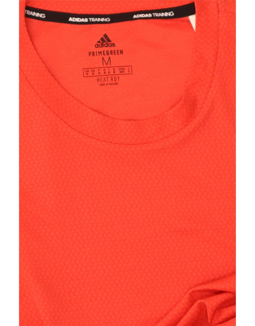 Adidas Mens Training T-Shirt Top Médio Vermelho