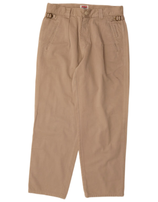 Calça Chino Cônica Masculina Vintage W34 L29 Bege