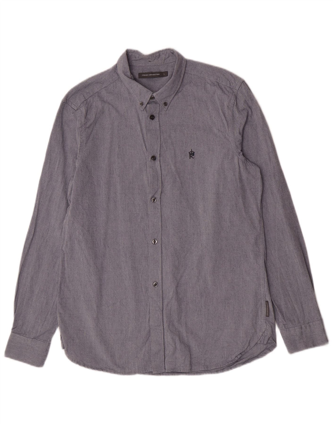Camisa masculina French Connection grande azul