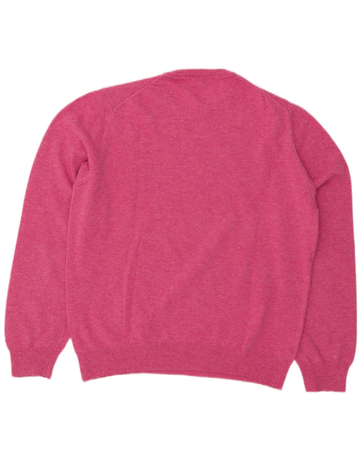 Suéter masculino Henry Cottons com gola redonda 3XL lã rosa