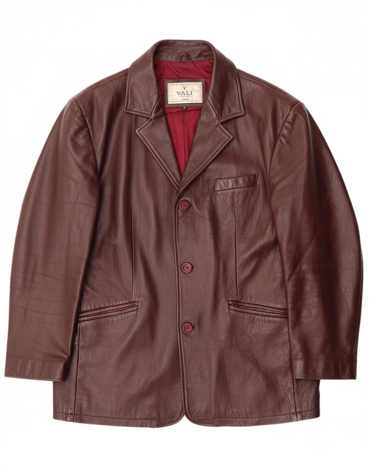 Jaqueta de couro masculina VINTAGE XL marrom couro clássico