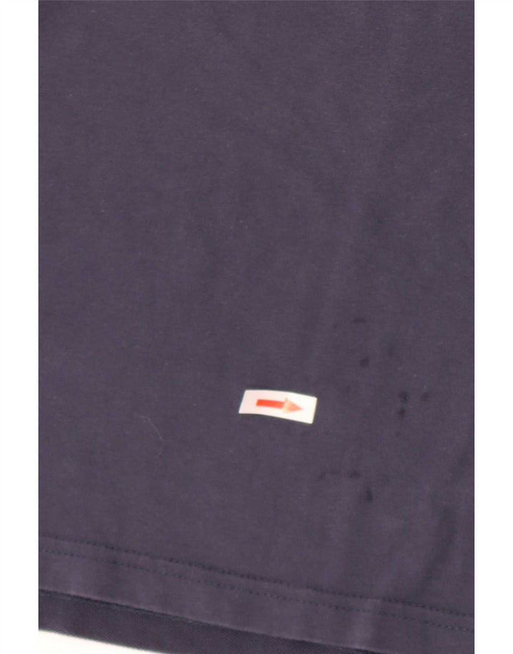 Ellesse Mens Regular Fit Gráfico Top Manga Longa Médio Algodão Azul Marinho