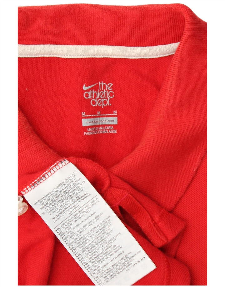 Camisa polo masculina NIKE médio vermelho algodão