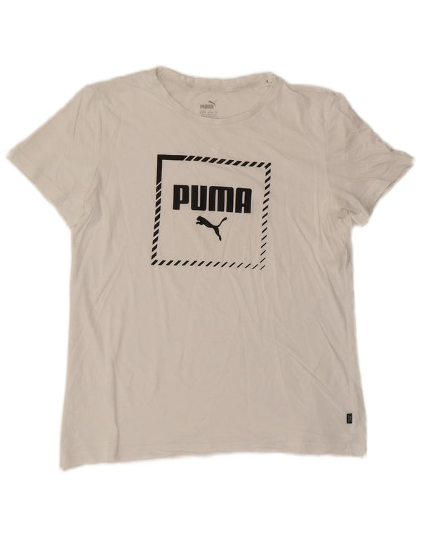 Camiseta Puma Menino Graphic Top 15-16 Anos XL Branco