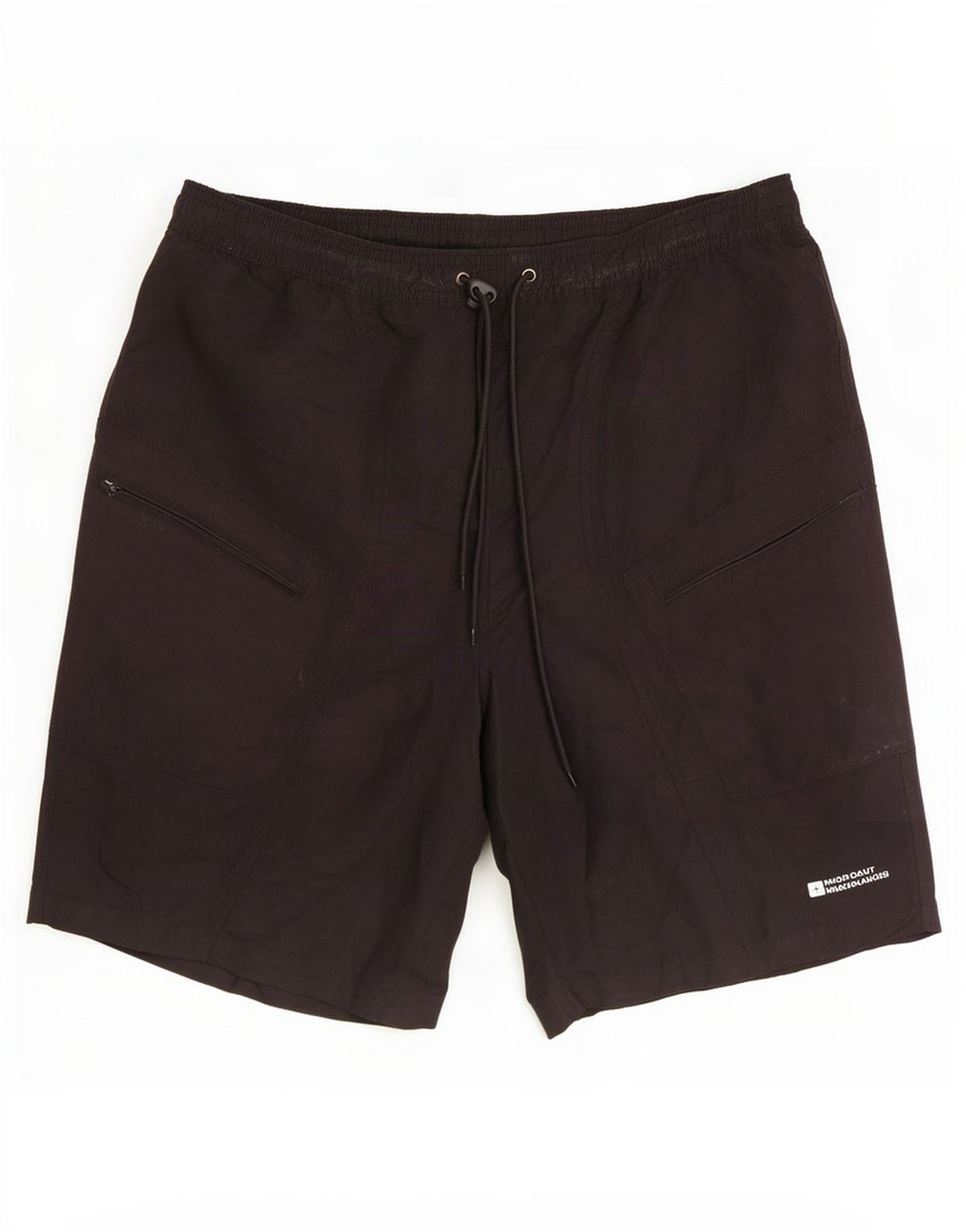 Shorts esportivos masculinos Mountain Warehouse grande poliéster preto