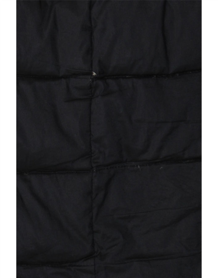 Casaco acolchoado com capuz feminino Ellesse UK 18 XL poliéster preto