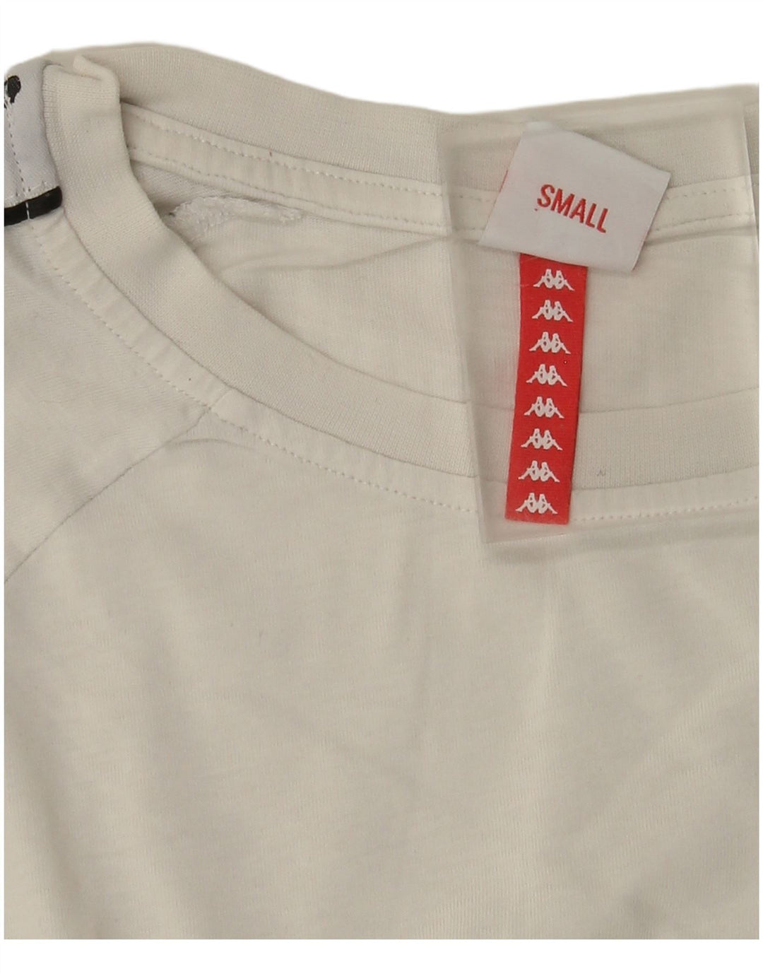 Camiseta gráfica masculina Kappa Top pequeno branco