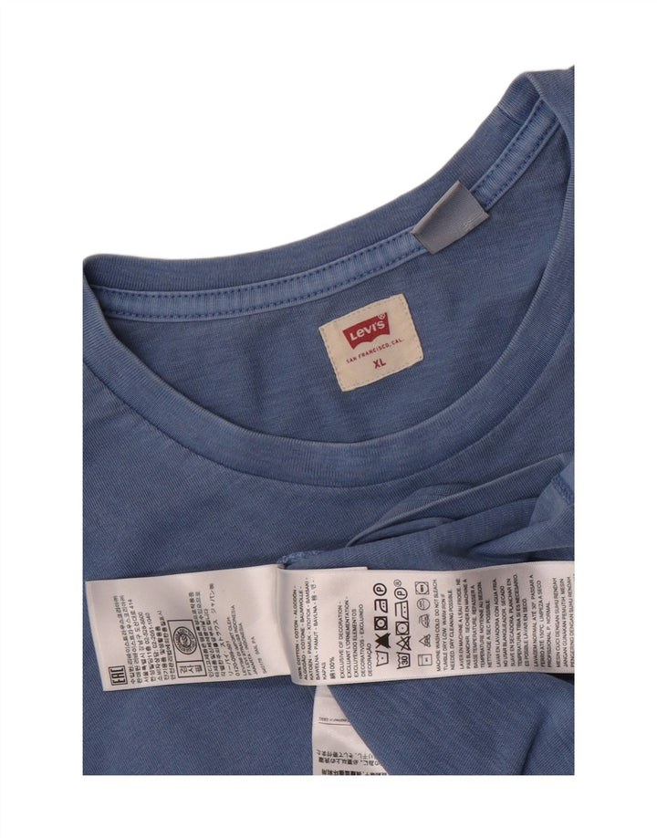 Camiseta masculina Levi's Top XL algodão azul