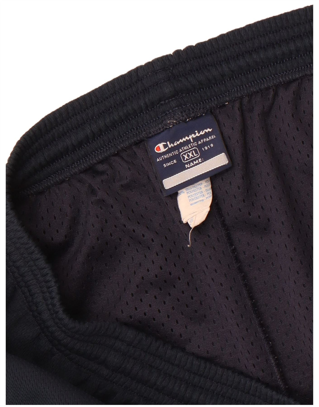 Shorts esportivos masculinos Champion 2XL poliéster azul marinho