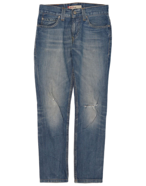 Jeans Levis 511 Slim Feminino W30 L28 Azul