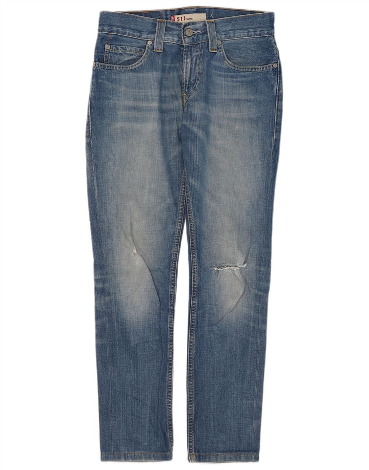 Jeans Levis 511 Slim Feminino W30 L28 Azul