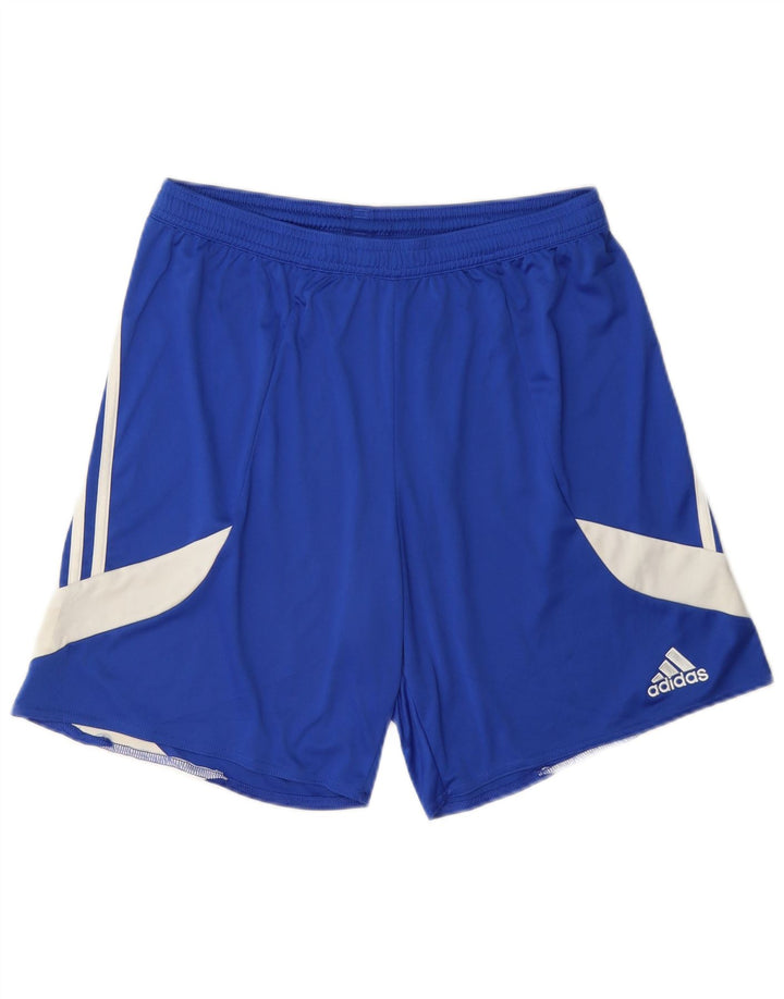 Adidas Masculino Climalite Sport Shorts Médio Azul Colorblock Poliéster
