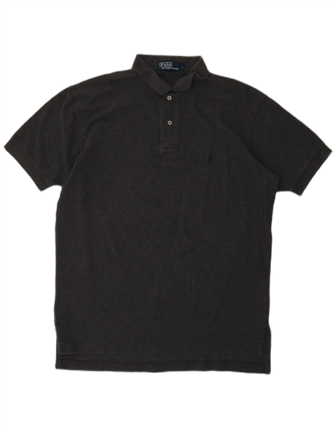 Camisa polo masculina Polo Ralph Lauren grande algodão cinza