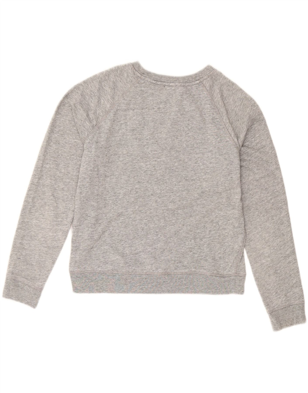 Moletom feminino LEVI'S Crop Graphic Jumper UK 14 algodão cinza médio