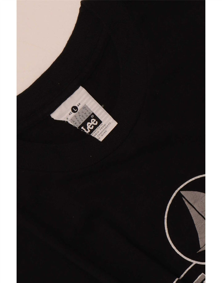 Lee Mens San Francisco Graphic Camiseta Top Grande Preto