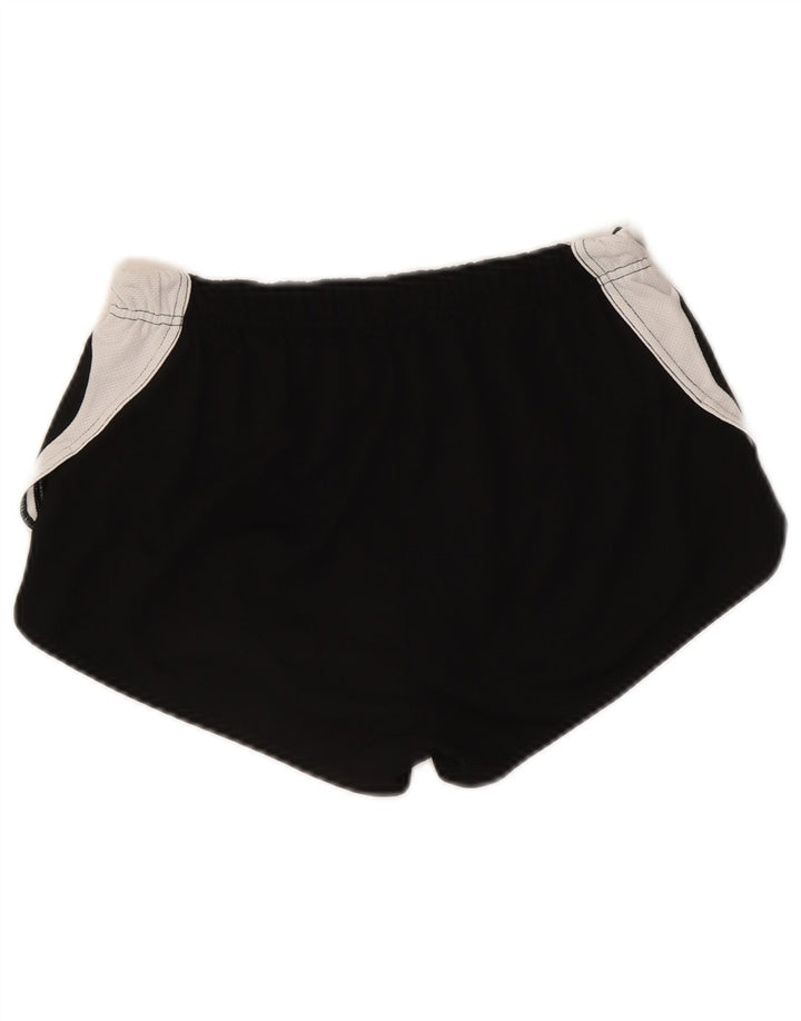Shorts femininos Asics Graphic Sport UK 10 pequeno preto colorblock poliéster