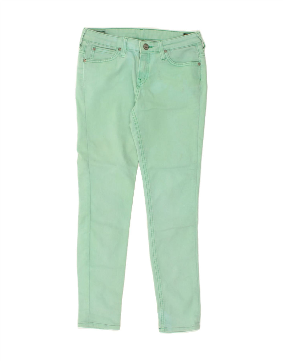 LEE Womens Scarlett Slim Jeans W27 L28 Green Cotton | Vintage Lee | Thrift | Second-Hand Lee | Used Clothing | Messina Hembry 
