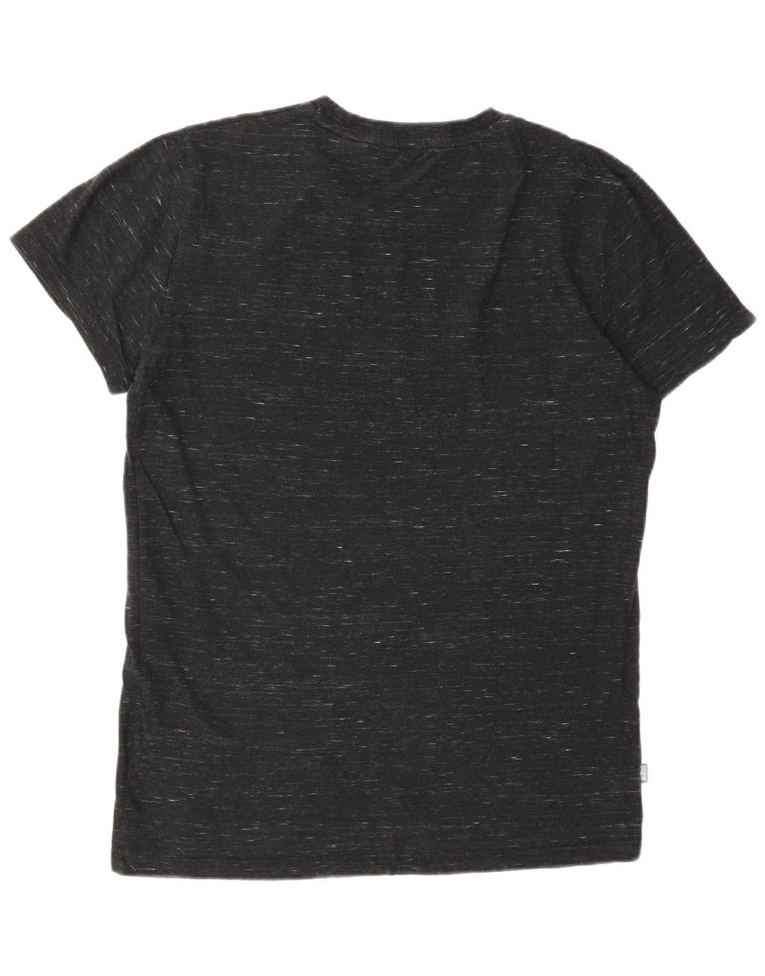 Camiseta masculina SUPERDRY top pequeno algodão manchado cinza