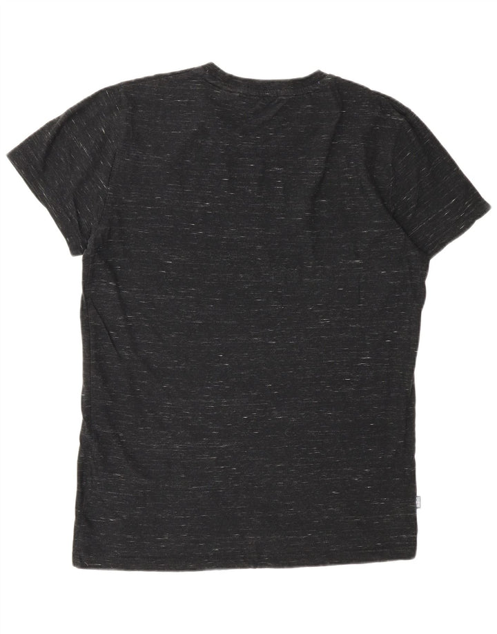 Camiseta masculina SUPERDRY top pequeno algodão manchado cinza