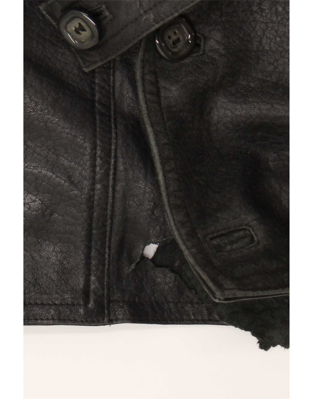 Jaqueta de couro masculina Fibok IT 54 2XL couro preto