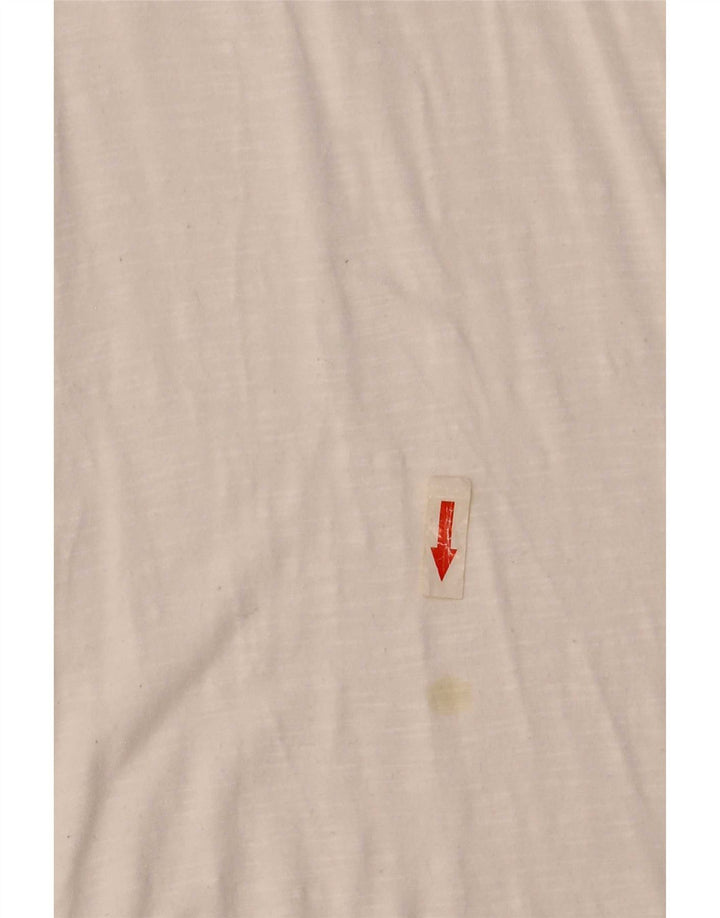 Top feminino Champion manga 3/4 UK 14 grande branco