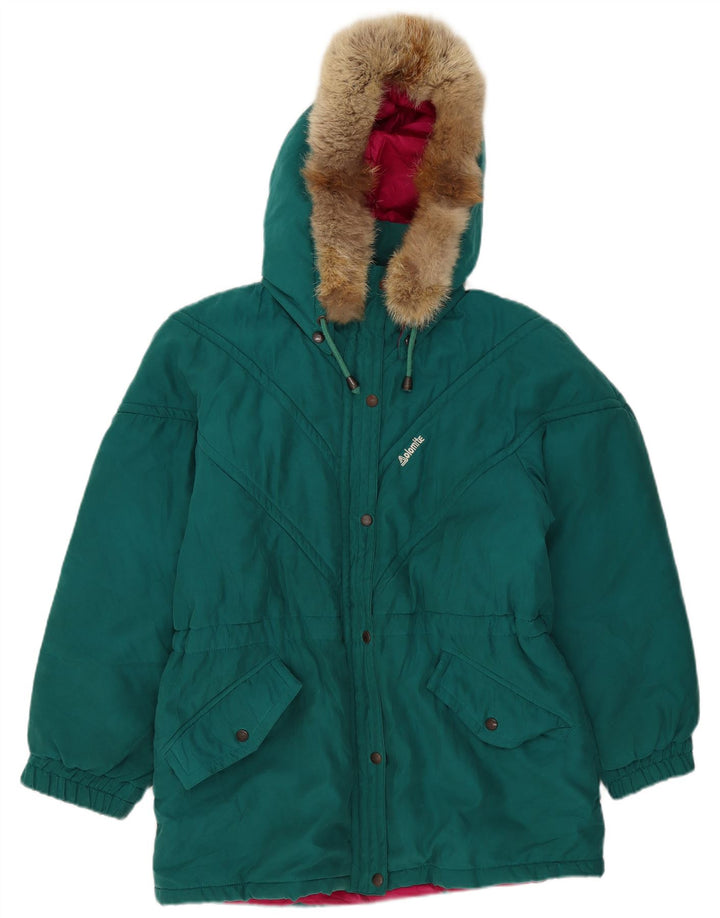 Jaqueta corta-vento feminina Dolomite com capuz UK 16 grande verde