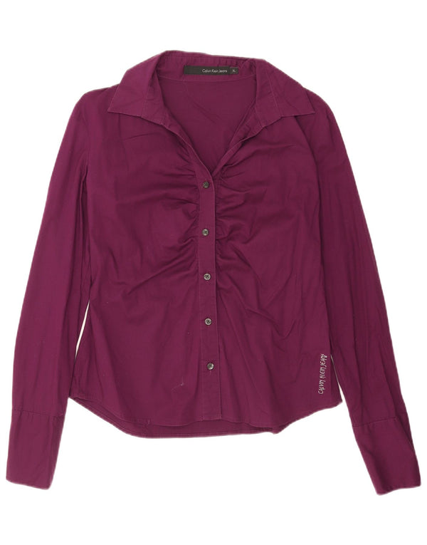 Camisa Calvin Klein Jeans Feminina Brasil 18 XL Roxo