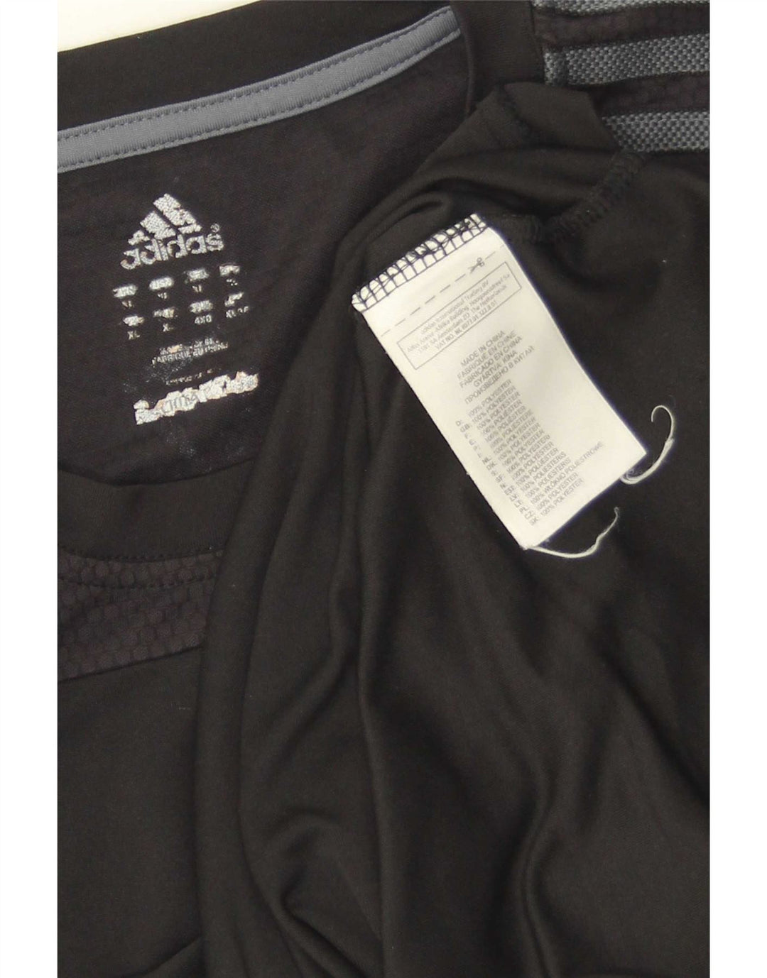 Adidas Masculino Climalite Camiseta Top XL Preto Colorblock Poliéster