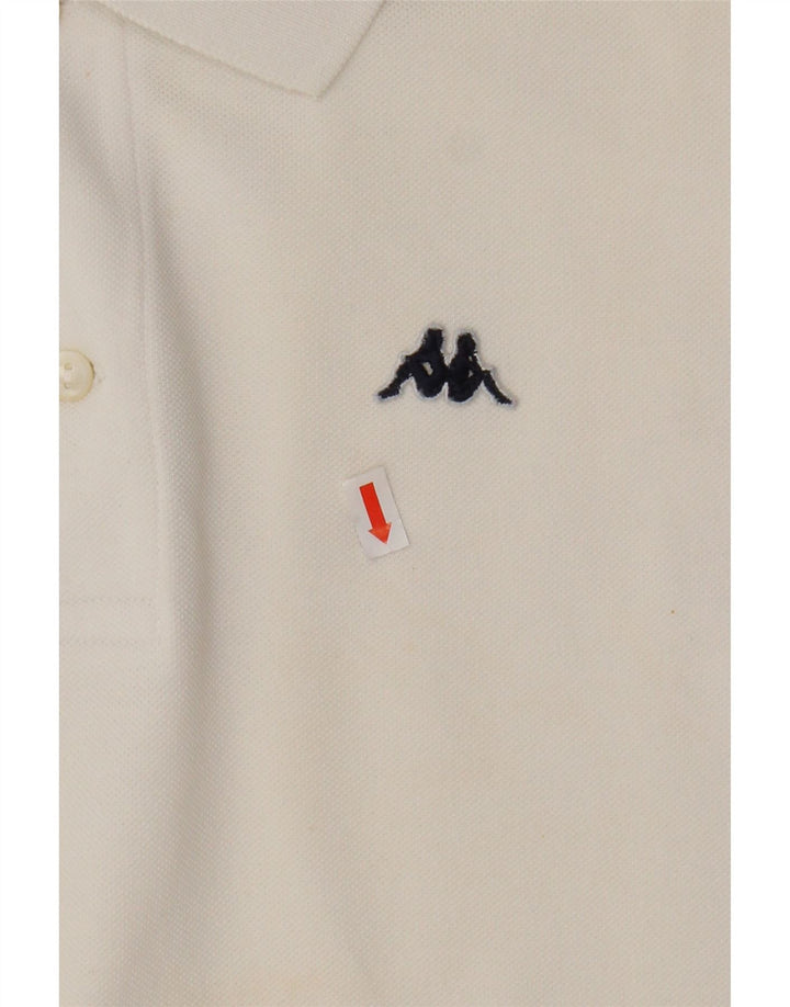 Camisa polo masculina KAPPA grande algodão branco