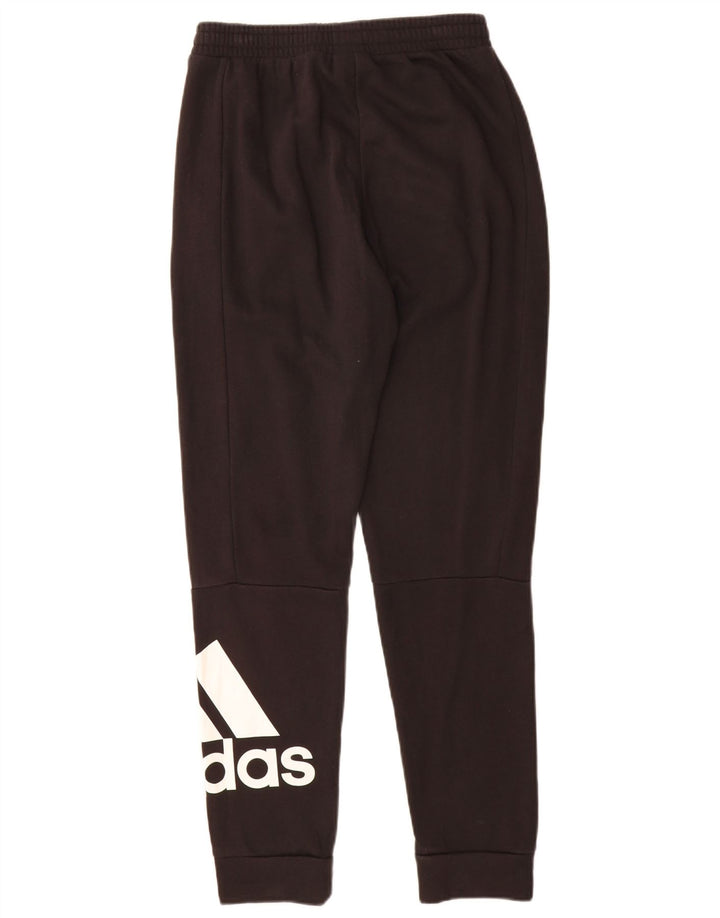 ADIDAS Mens Graphic Tracksuit Calças Joggers Pequeno Algodão Preto