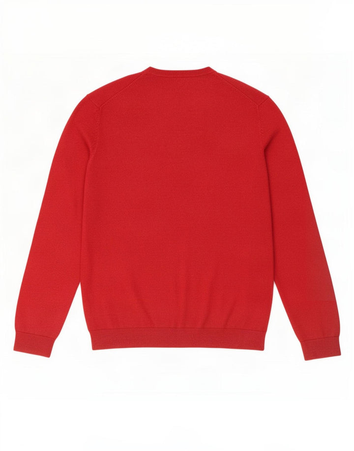 Suéter masculino Gap com decote em V XL de algodão vermelho