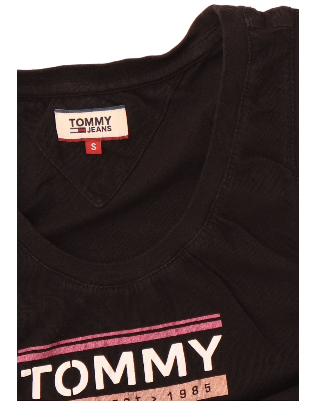 Colete gráfico feminino TOMMY HILFIGER UK 8 pequeno preto