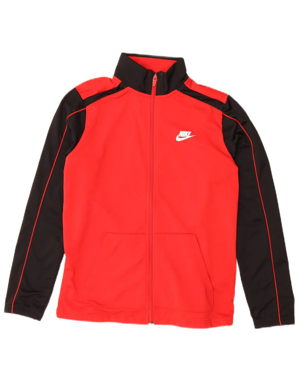 Jaqueta Nike Boys Tracksuit Top 13-14 Anos XL Vermelho Colorblock Poliéster