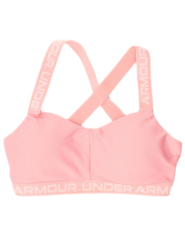 Under Armour feminino gráfico top pequeno/médio rosa colorblock esportivo