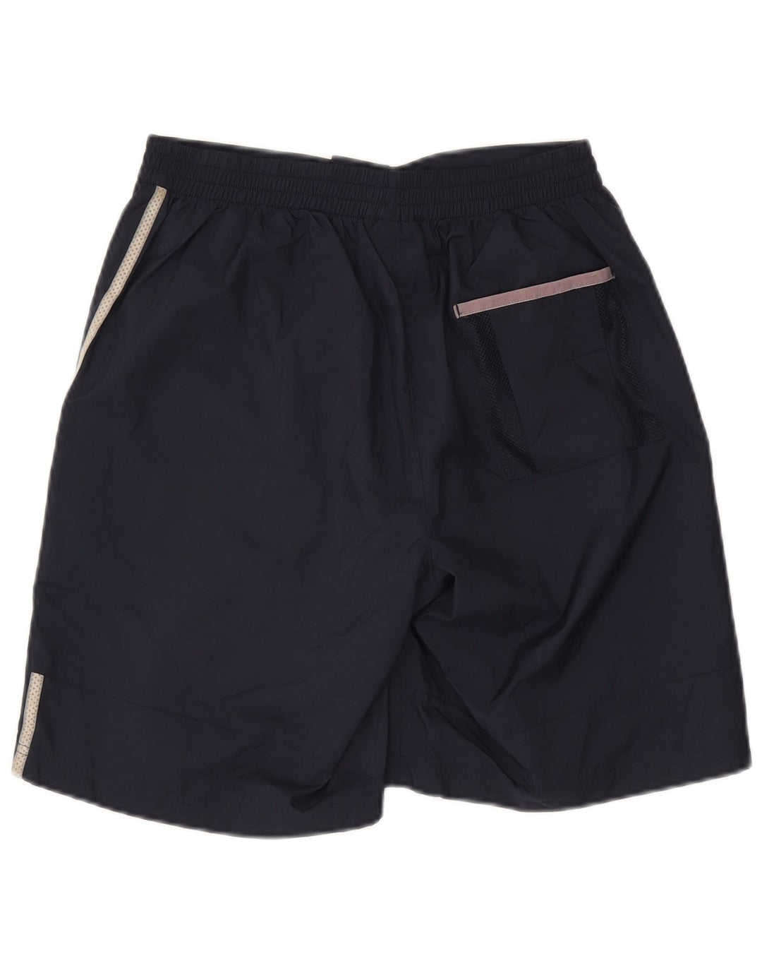 Shorts esportivos masculinos Adidas pequenos poliéster azul marinho