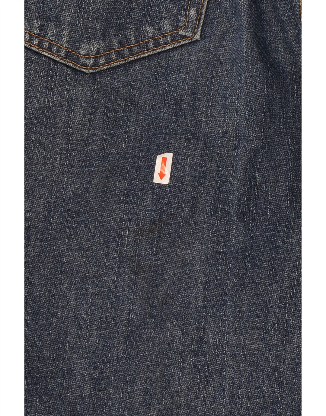 Wrangler Mens Straight Jeans W32 L32 Azul Marinho Algodão