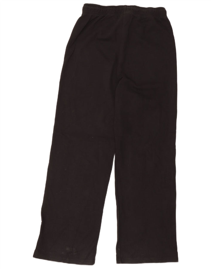 Calça de treino feminina Zara UK 12 algodão preto médio