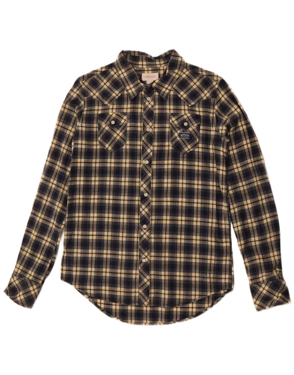 Diesel Camisa Menino 15-16 Anos 2XL Azul Marinho Xadrez Algodão