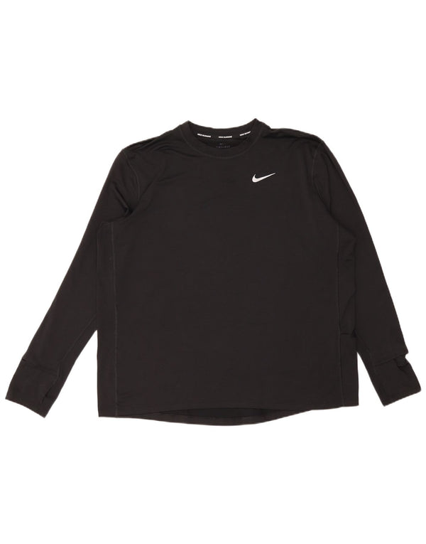 Nike Mens Dri Fit Top Manga Longa XL Preto