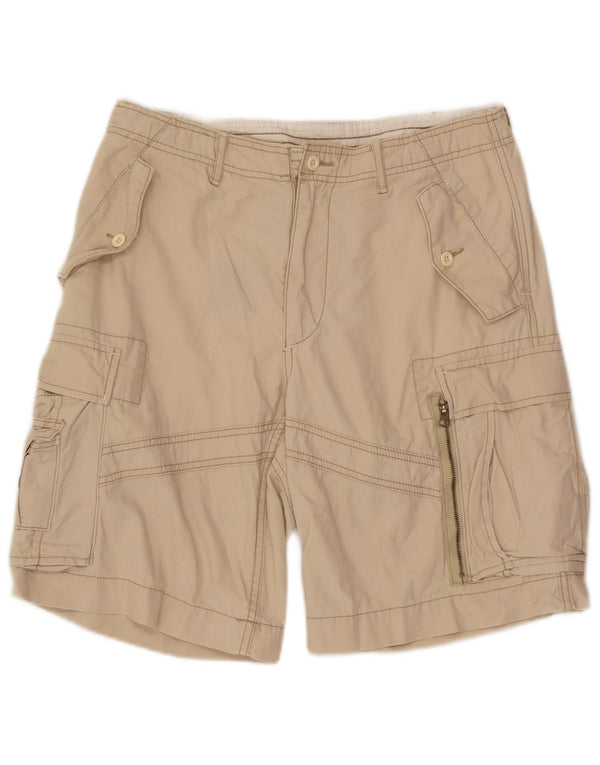 Polo Ralph Lauren Mens Cargo Shorts W31 Algodão Bege Médio
