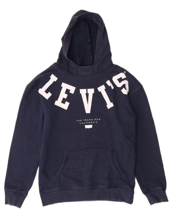 Suéter gráfico com capuz para meninas LEVI'S 13-14 anos azul marinho