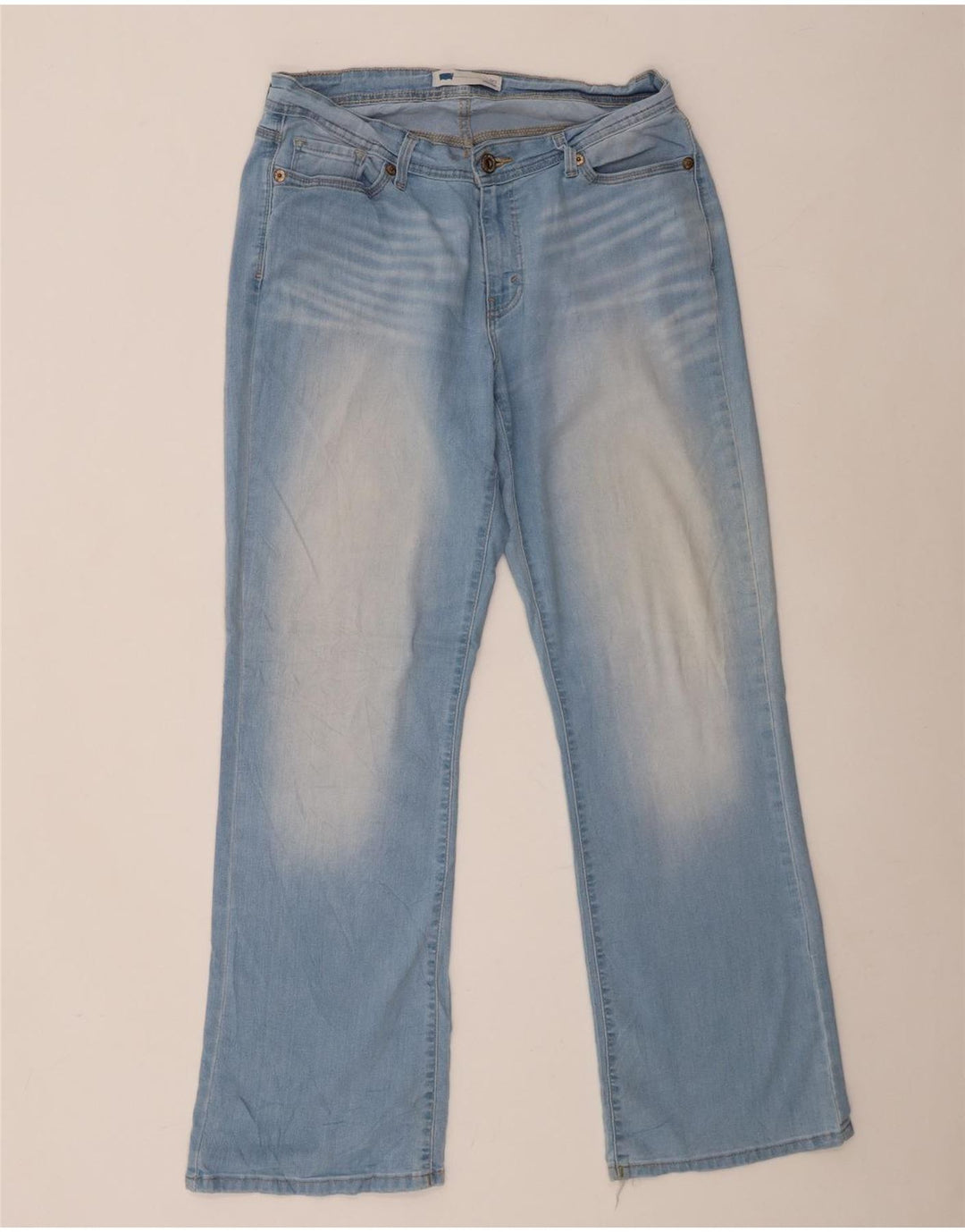 Calça jeans feminina Levi's 529 Curvy Bootcut W32 L32 azul algodão