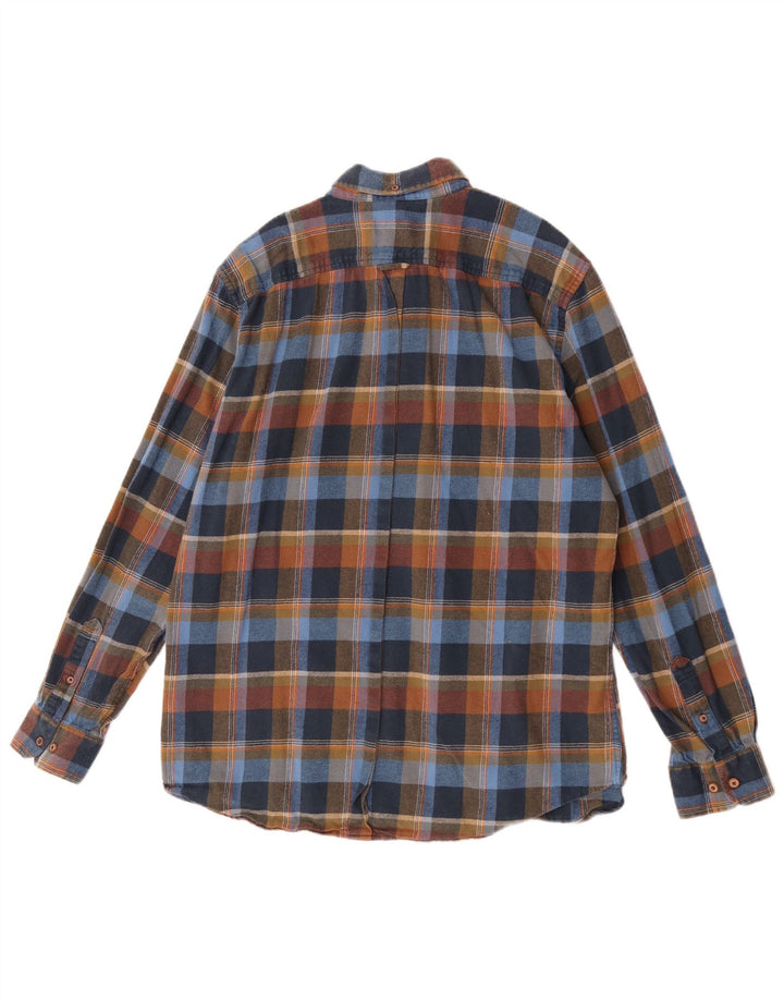 Camisa masculina de flanela Ben Sherman XL algodão xadrez multicolorido