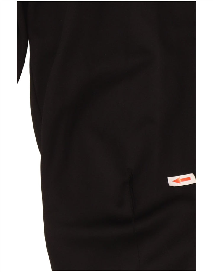 Calça de treino masculina Nike Dri Fit médio preto colorblock poliéster
