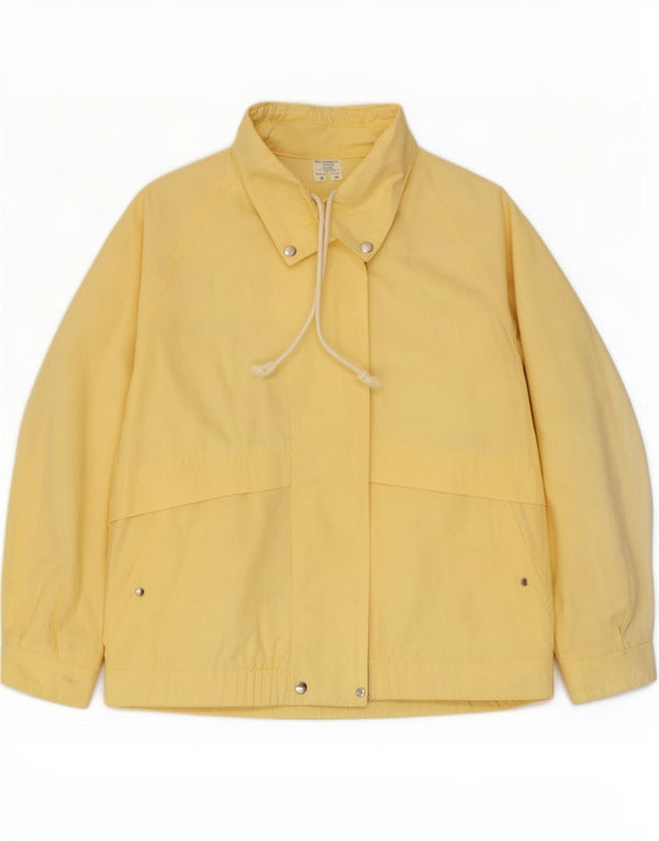 Jaqueta bomber feminina vintage solta EU 38 algodão amarelo médio