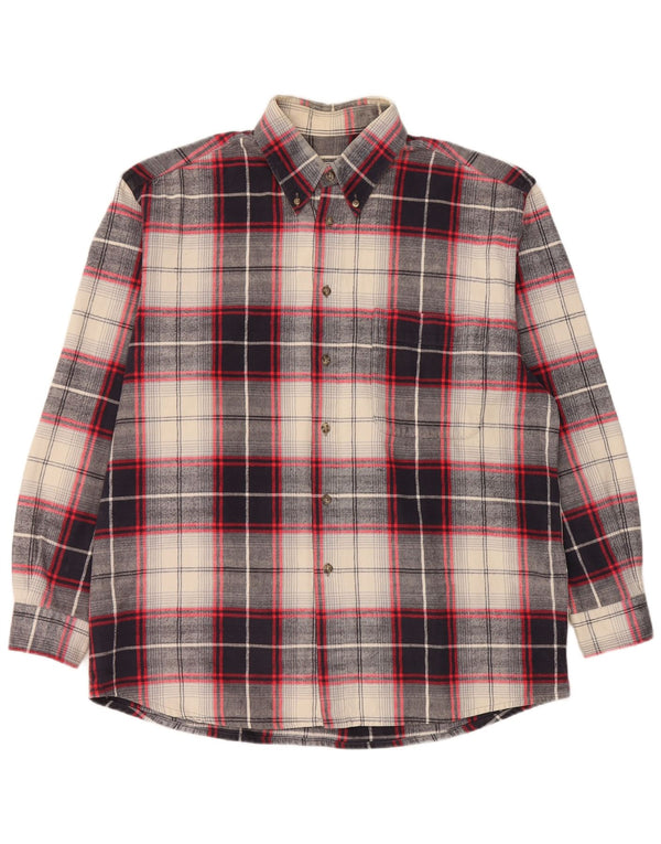 Camisa masculina de flanela Rodrigo XL azul marinho xadrez algodão
